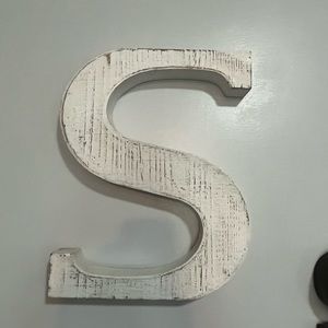 Distressed letter S
